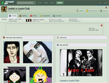 Tablet Screenshot of lestat-x-louis-club.deviantart.com