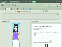 Tablet Screenshot of melissafriendshophie.deviantart.com