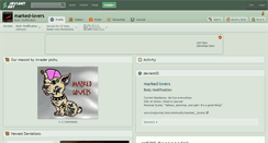 Desktop Screenshot of marked-lovers.deviantart.com