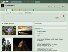 Tablet Screenshot of huevomaestro.deviantart.com