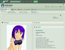 Tablet Screenshot of kimikoneko.deviantart.com