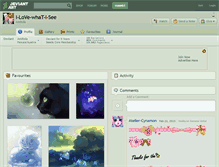 Tablet Screenshot of i-love-what-i-see.deviantart.com