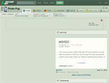 Tablet Screenshot of pirate-pup.deviantart.com