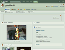 Tablet Screenshot of meganichan04.deviantart.com