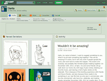 Tablet Screenshot of l3erto.deviantart.com