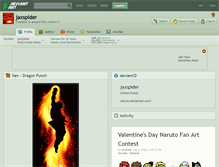 Tablet Screenshot of jaxspider.deviantart.com
