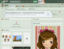 Tablet Screenshot of adele.deviantart.com