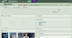 Desktop Screenshot of mightymelinda.deviantart.com