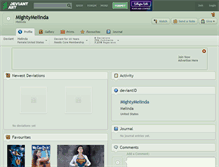 Tablet Screenshot of mightymelinda.deviantart.com