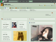 Tablet Screenshot of engel-xoxo.deviantart.com