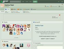 Tablet Screenshot of hoshino-tsuki.deviantart.com