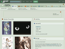Tablet Screenshot of irishfire.deviantart.com