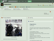 Tablet Screenshot of dragonphenx.deviantart.com