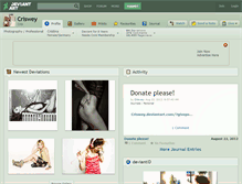 Tablet Screenshot of criswey.deviantart.com