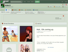 Tablet Screenshot of kiddo32.deviantart.com