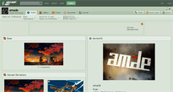 Desktop Screenshot of amade.deviantart.com