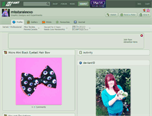 Tablet Screenshot of misstaraleexo.deviantart.com