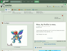 Tablet Screenshot of lunargoo.deviantart.com