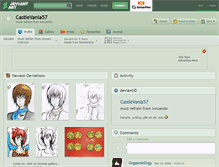 Tablet Screenshot of castlevania57.deviantart.com