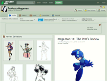 Tablet Screenshot of professormegaman.deviantart.com