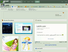 Tablet Screenshot of lukiih.deviantart.com