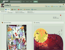 Tablet Screenshot of lizday13.deviantart.com