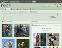 Tablet Screenshot of lantis-erin.deviantart.com