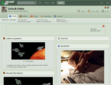 Tablet Screenshot of chris-b-chikin.deviantart.com