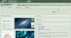 Desktop Screenshot of krishnamjfan.deviantart.com