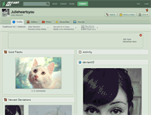 Tablet Screenshot of julieheartsyou.deviantart.com
