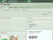 Tablet Screenshot of imcharlieplz.deviantart.com