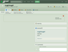 Tablet Screenshot of mygirlmygirl.deviantart.com