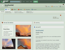 Tablet Screenshot of geryfromvac.deviantart.com