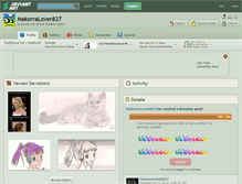 Tablet Screenshot of makorralover827.deviantart.com