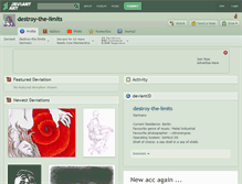Tablet Screenshot of destroy-the-limits.deviantart.com