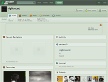 Tablet Screenshot of nightsound.deviantart.com