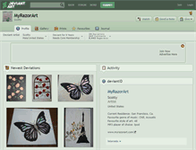 Tablet Screenshot of myrazorart.deviantart.com