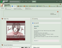 Tablet Screenshot of kace353.deviantart.com