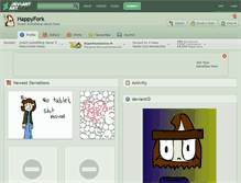 Tablet Screenshot of happyfork.deviantart.com