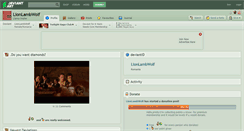 Desktop Screenshot of lionlambwolf.deviantart.com