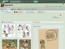 Tablet Screenshot of kaytropolist.deviantart.com