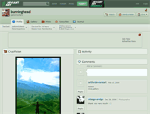 Tablet Screenshot of burninghead.deviantart.com