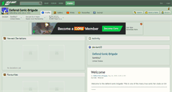Desktop Screenshot of defend-sonic-brigade.deviantart.com