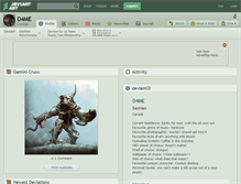 Tablet Screenshot of d4me.deviantart.com