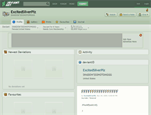 Tablet Screenshot of excitedsilverplz.deviantart.com