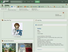 Tablet Screenshot of kimby.deviantart.com