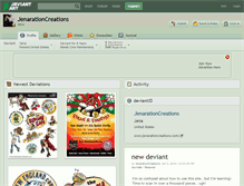 Tablet Screenshot of jenarationcreations.deviantart.com