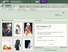 Tablet Screenshot of mikhaild.deviantart.com