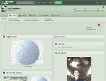Tablet Screenshot of michaeleon.deviantart.com