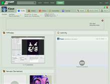 Tablet Screenshot of klaue.deviantart.com